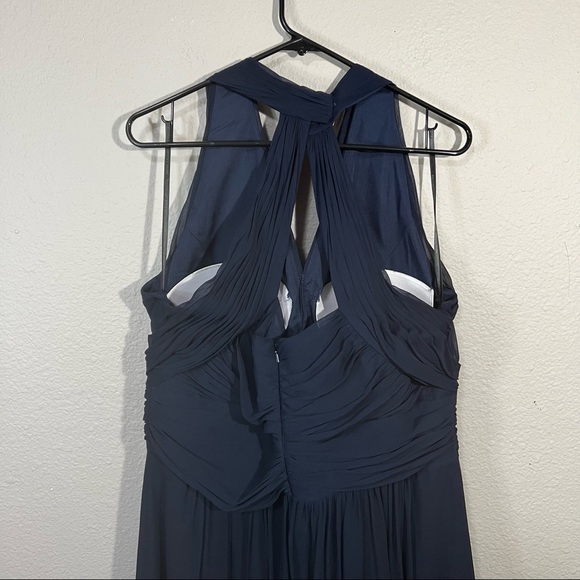 Vivian Diamond Dessy Collection Bridesmaid Dress Style 2908 Midnight E-31 Sz 20 - Picture 6 of 10